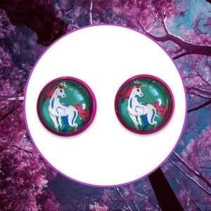Unicorn Stud Earrings